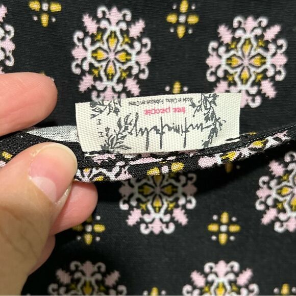 Free People Center Of Attention Mini Dress in Black Combo - Picture 5 of 9